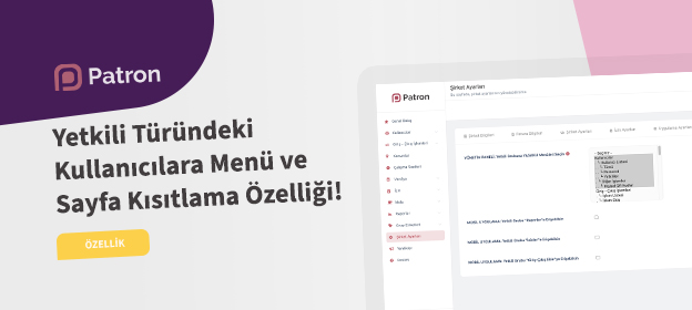 Yetkili Grubuna Menü ve Sayfa Kısıtlama Özelliği! Tanıtım Görseli