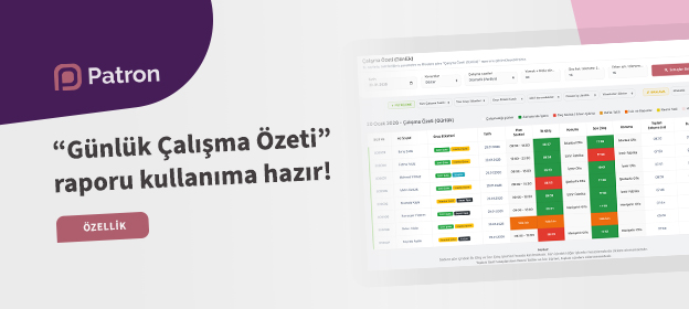 Günlük Çalışma Özeti Raporu Yayında! Tanıtım Görseli